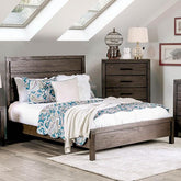 Rexburg Wire-Brushed Rustic Brown Twin Bed Half Price Furniture