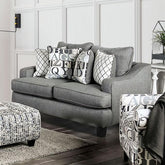 Verne Bluish Gray Love Seat Half Price Furniture