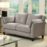 YSABEL Warm Gray Love Seat, Warm Gray (K/D) Half Price Furniture