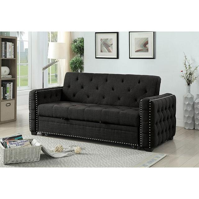 Iona Gray Futon Sofa  Half Price Furniture