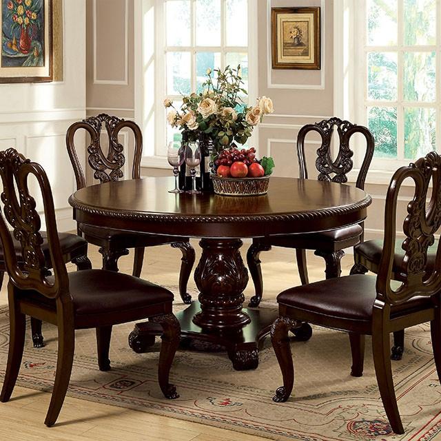 Bellagio Brown Cherry Round Dining Table Bellagio Brown Cherry Round Dining Table Half Price Furniture