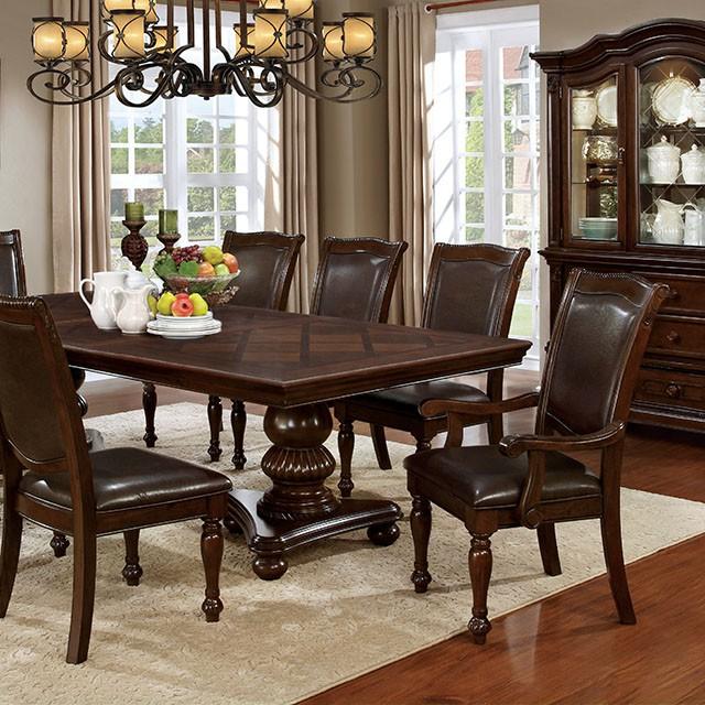 Alpena Brown Cherry Dining Table  Las Vegas Furniture Stores