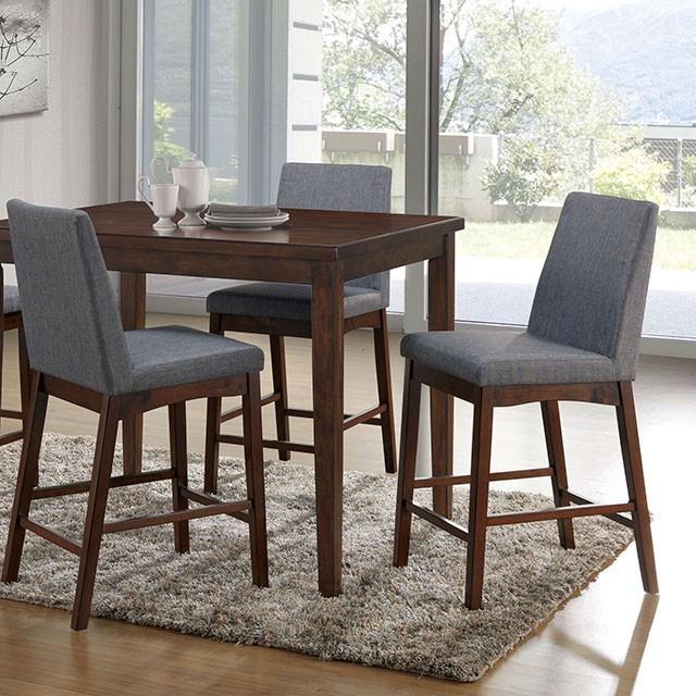 Marten Brown Cherry/Gray Counter Ht. Table  Half Price Furniture