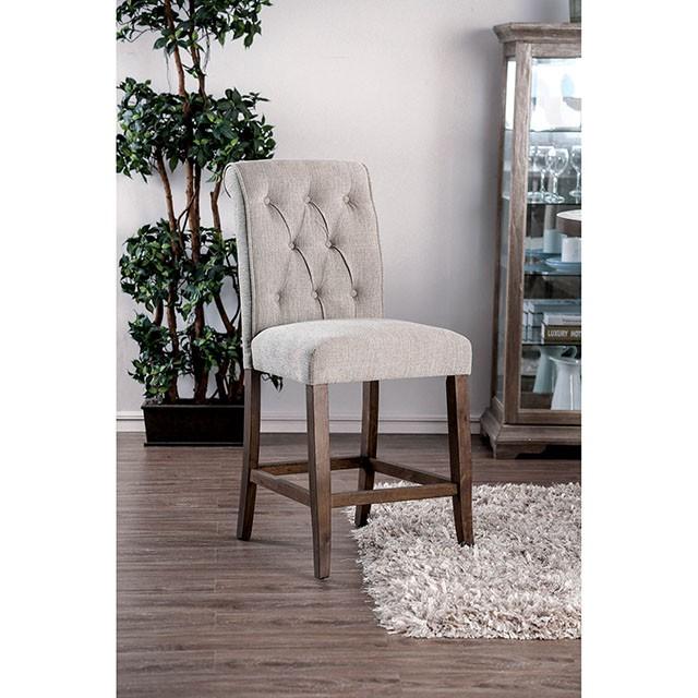 Sania III Beige/Rustic Oak Counter Ht. Chair (2/CTN)  Las Vegas Furniture Stores