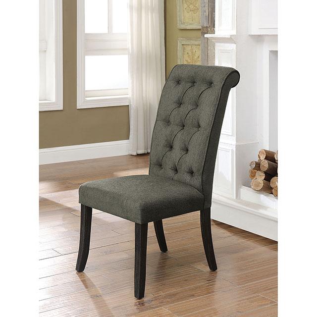 Sania III Gray/Antique Black Side Chair (2/CTN)  Las Vegas Furniture Stores