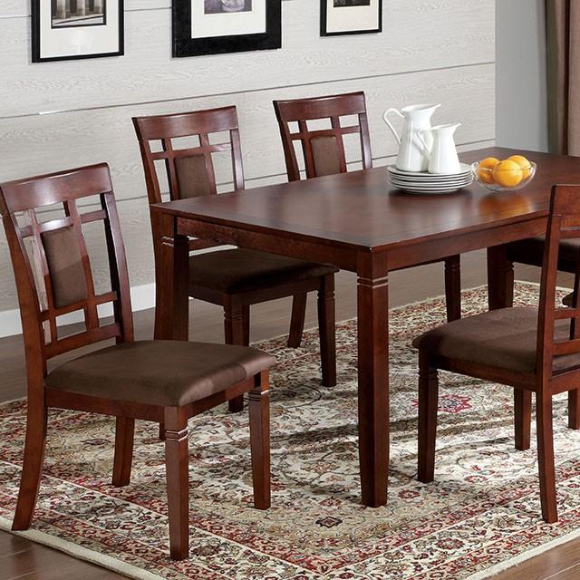 Montclair I Dark Cherry/Brown 7 Pc. Dining Table Set  Half Price Furniture