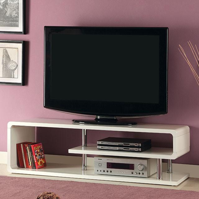 Ninove II White 55" TV Console  Half Price Furniture