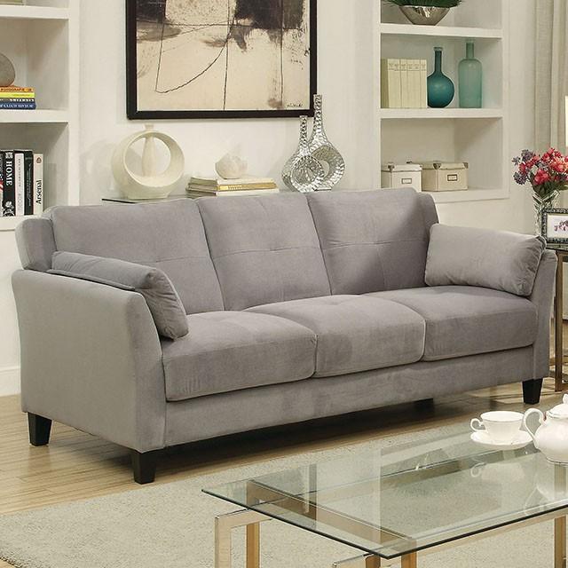 YSABEL Warm Gray Sofa, Warm Gray (K/D)  Half Price Furniture