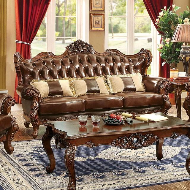 Jericho Brown/Dark Oak Sofa  Half Price Furniture