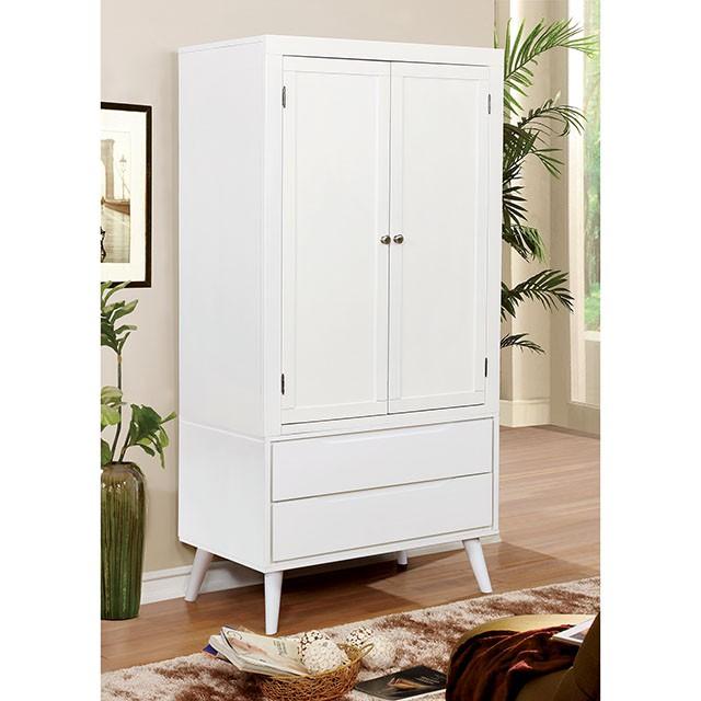 LENNART White Armoire  Half Price Furniture