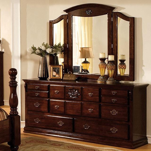 Tuscan II Glossy Dark Pine Dresser  Half Price Furniture