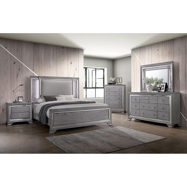 Alanis Light Gray Chest  Half Price Furniture