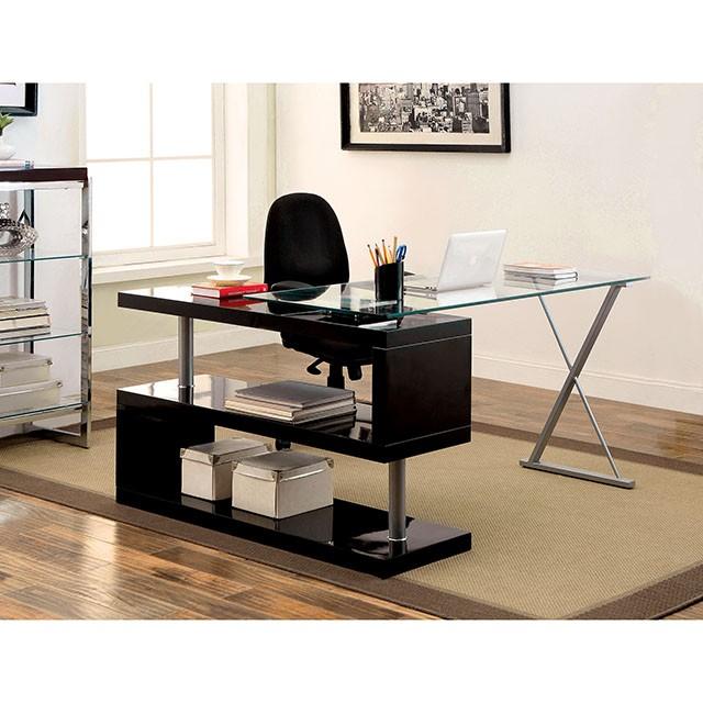 BRONWEN Black Desk  Half Price Furniture