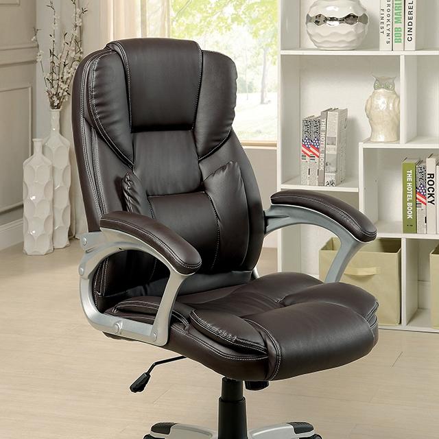 SIBLEY Dark Brown Office Chair  Half Price Furniture