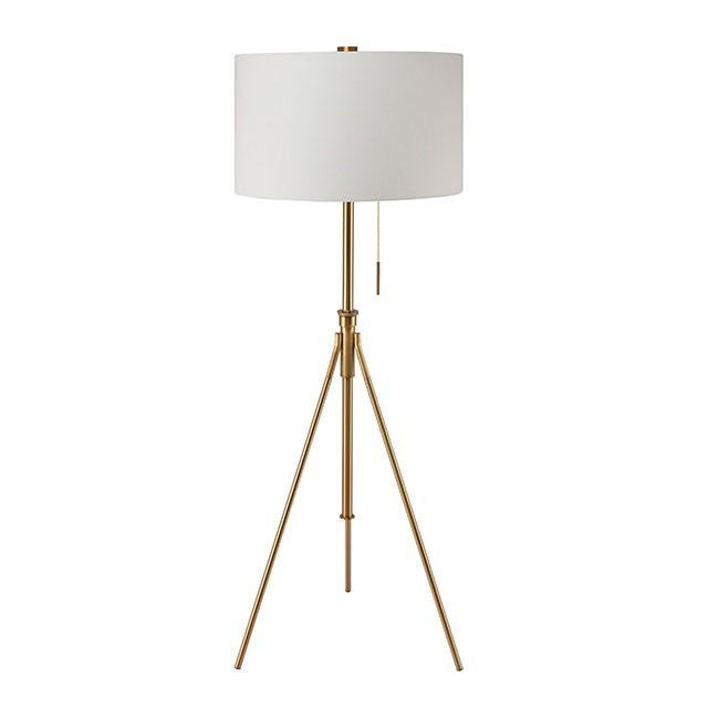 Zaya Stained Gold Floor Lamp  Half Price Furniture