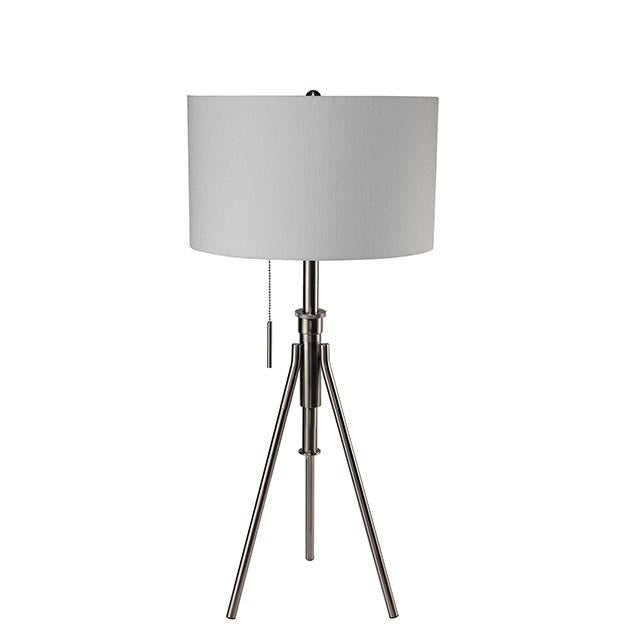 Zaya Brushed Steel Table Lamp  Half Price Furniture