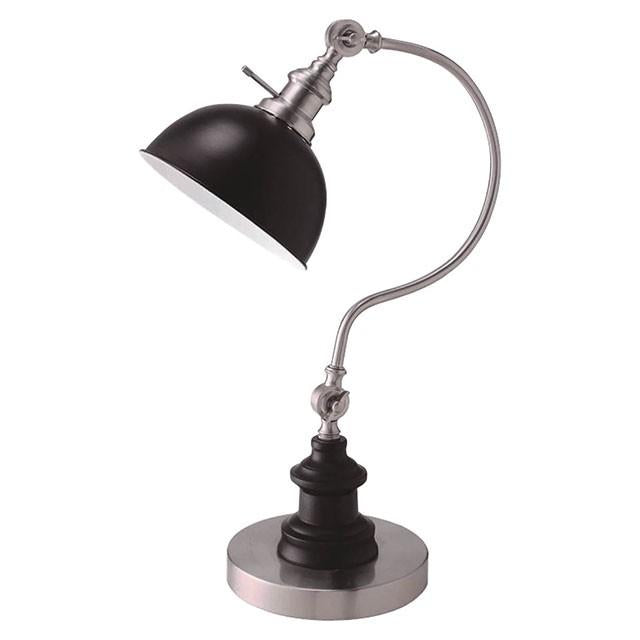 Briar Stain Nickel Table Lamp  Half Price Furniture