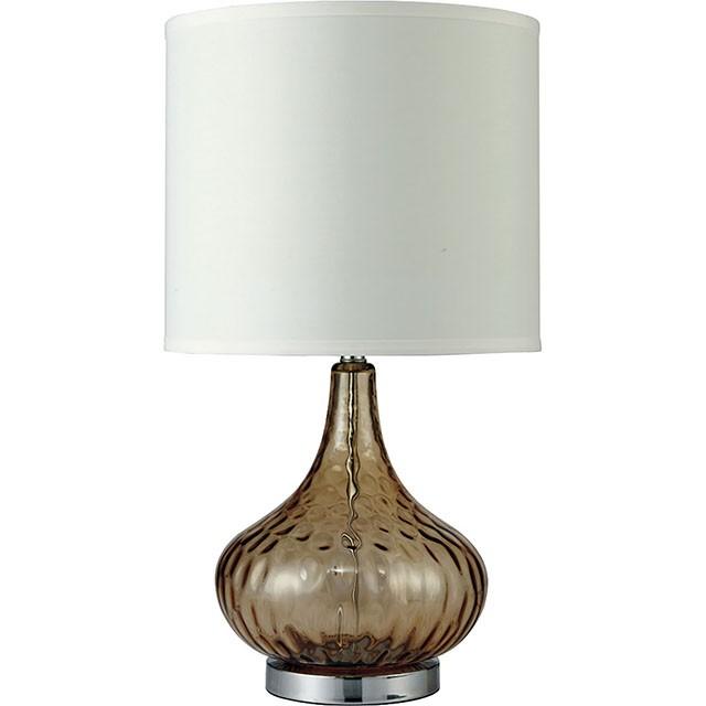 Donna Amber 15"H Glass Amber Table Lamp  Half Price Furniture
