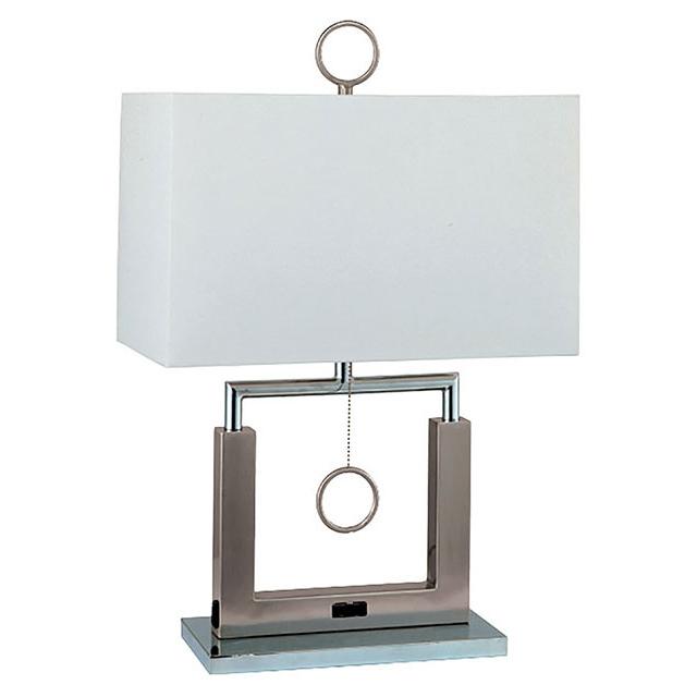 Jessica Brushed Steel 17"H Steel Table Lamp  Half Price Furniture
