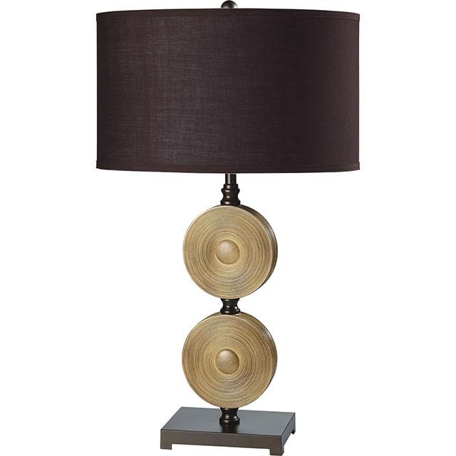 Suzy Light Caramel/Espresso 10"H Table Lamp (2/CTN)  Half Price Furniture