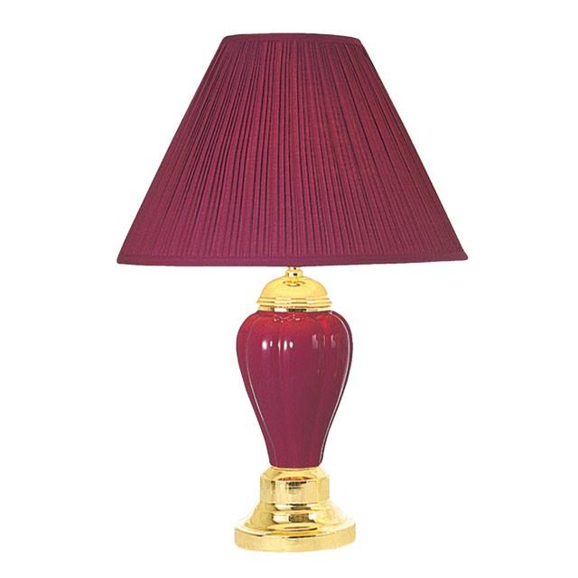 SCARLETT Burgundy Table Lamp (6/CTN)  Half Price Furniture