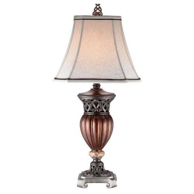 Luna Glossy Brown Table Lamp (2/CTN)  Half Price Furniture