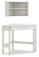 Grannen Home Office Corner Desk with Bookcase Half Price Furniture