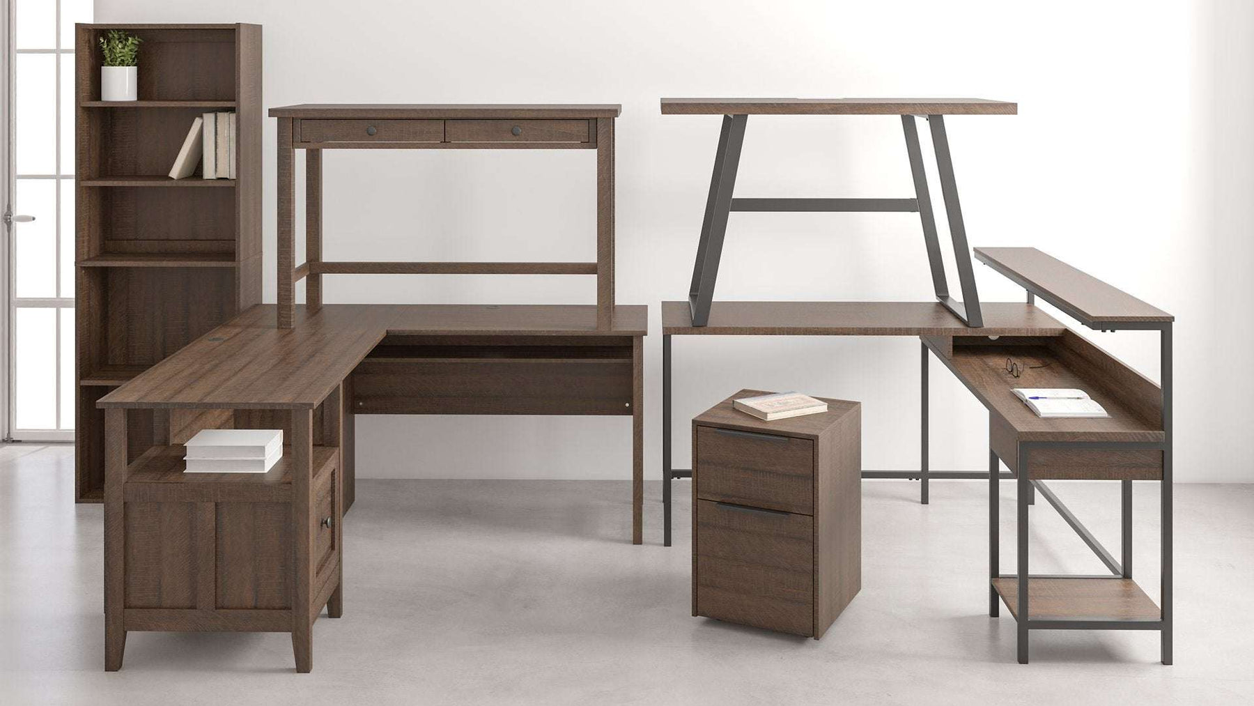Camiburg Home Office L-Desk with Storage - Desk - Half Price Furniture