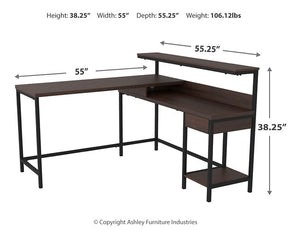 Camiburg Home Office L-Desk with Storage - Desk - Half Price Furniture