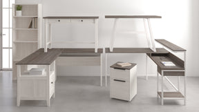 Dorrinson Home Office L-Desk with Storage - Desk - Half Price Furniture