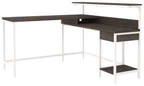 Dorrinson Home Office L-Desk with Storage - Half Price Furniture