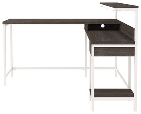 Dorrinson Home Office L-Desk with Storage - Desk - Half Price Furniture