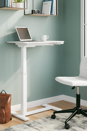 Lynxtyn Adjustable Height Home Office Side Desk - Half Price Furniture