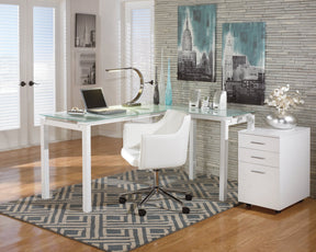 Baraga Home Office L-Desk - Desk - Half Price Furniture