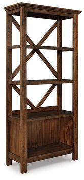 Baldridge 75" Bookcase Half Price Furniture