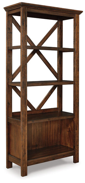 Baldridge 75" Bookcase Half Price Furniture