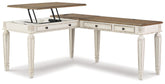 Realyn 2-Piece Home Office Lift Top Desk Half Price Furniture