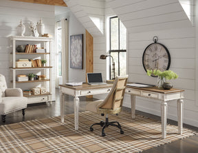 Realyn 2-Piece Home Office Desk Half Price Furniture