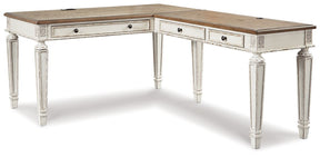 Realyn 2-Piece Home Office Desk Half Price Furniture