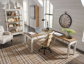 Realyn 2-Piece Home Office Desk Half Price Furniture