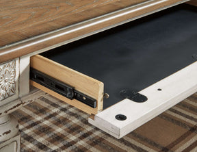 Realyn 2-Piece Home Office Desk Half Price Furniture