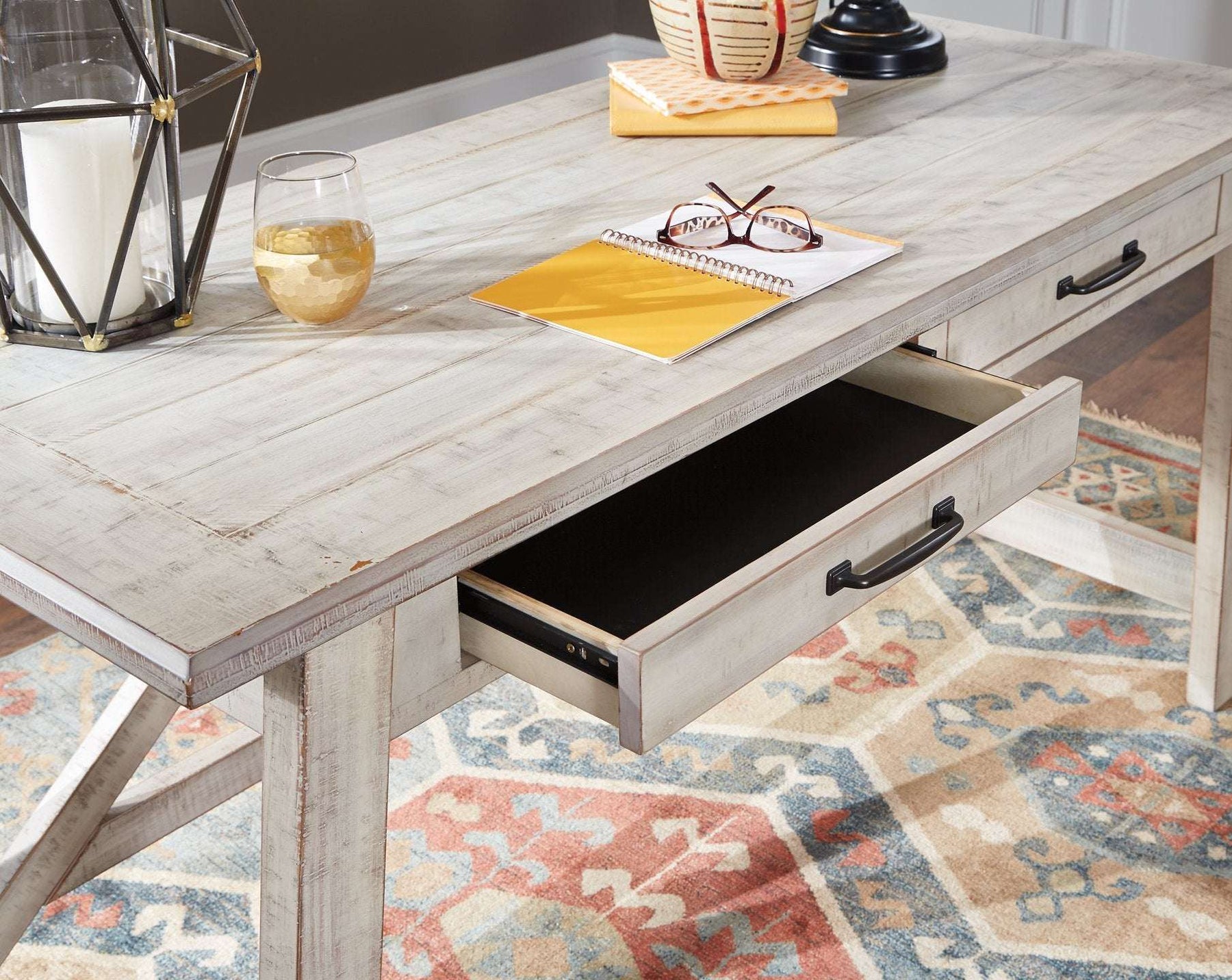 Carynhurst 60" Home Office Desk Half Price Furniture
