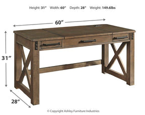 Aldwin Home Office Lift Top Desk - Half Price Furniture