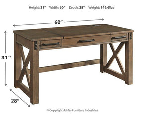 Aldwin Home Office Lift Top Desk - Desk - Half Price Furniture