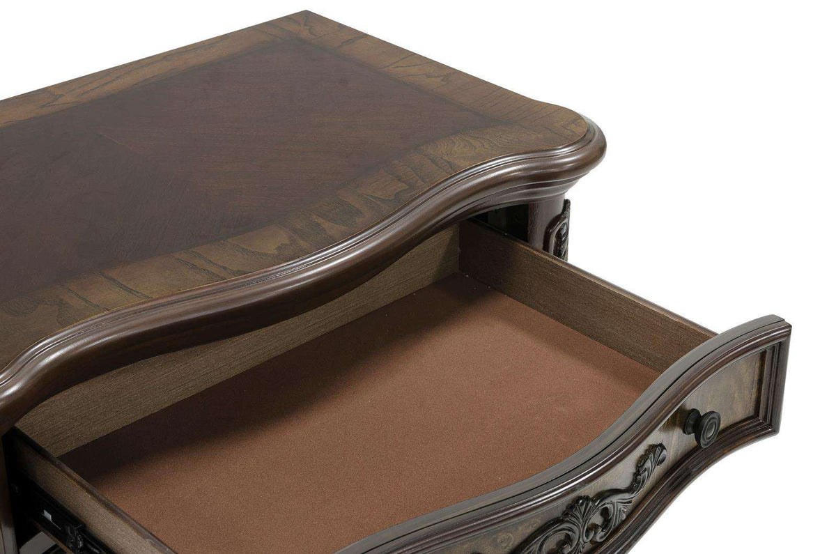 Homelegance Deryn Park 3 Drawer Nightstand in Cherry 2243-4 - Nightstand - Half Price Furniture