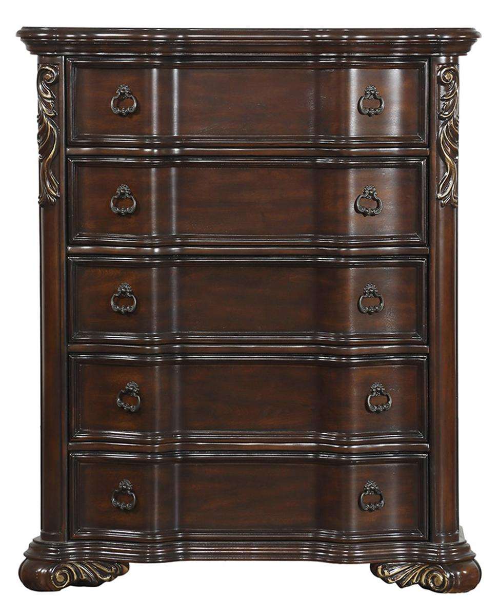 Homelegance Royal Highlands 5 Drawer Chest in Rich Cherry 1603-9 Half Price Furniture