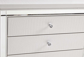 Homelegance Alonza 3 Drawer Nightstand in White 1845-4 - Nightstand - Half Price Furniture
