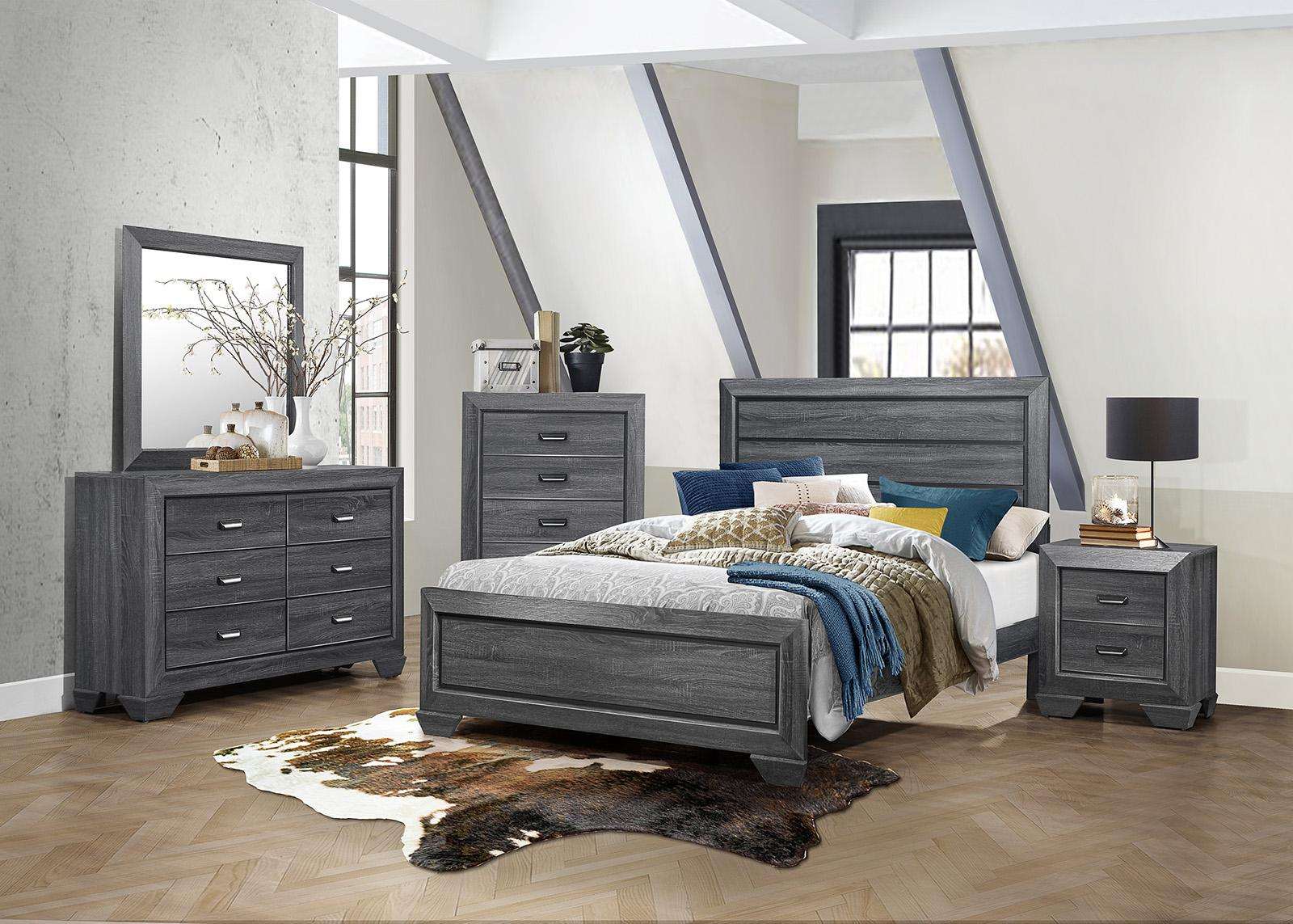 Homelegance Beechnut 5 Drawer Chest in Gray 1904GY-9 - Chest - Half Price Furniture