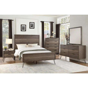 Homelegance Urbanite Full Panel Bed in Tri-tone Gray 1604F-1* - Bed - Half Price Furniture
