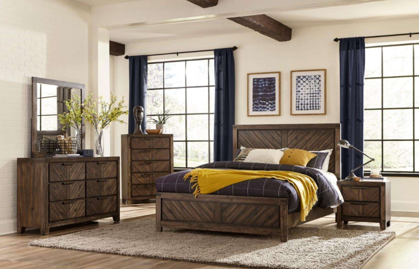 Homelegance Parnell Dresser in Rustic Cherry 1648-5 - Dresser - Half Price Furniture